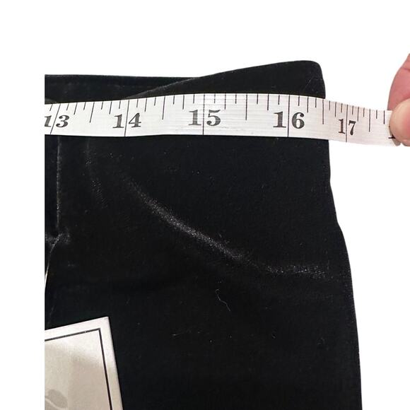 1.STATE Y2K Women's Moody Hues Rich Black Velvet With Zipper Mini Skirt, size L - Picture 6 of 8